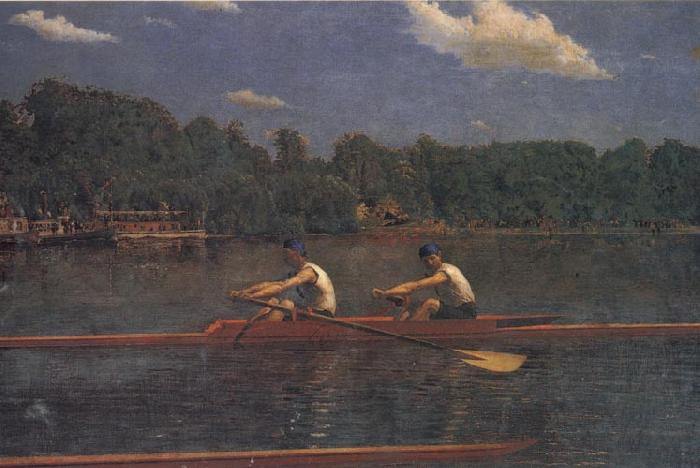 Thomas Eakins The Biglin Brothers Bacing France oil painting art